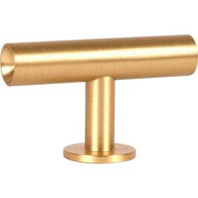 Lew-132373 Lewis Dolin Set Of 14 Round Solid Brass Bar Knob In Brushed By