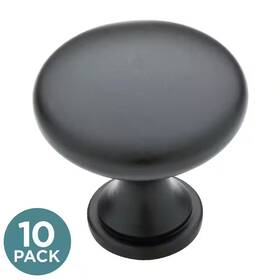 Liberty 313029959991 10-pack Garrett 1-1/4 Inch 32 Mm Classic Matte Black Round Cabinet Knobs