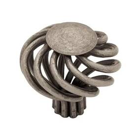 Pn9010-ap-c Liberty 781266342102 Lot 5 40mm Large Wire Cabinet Knob Flat Top Pewter Pack