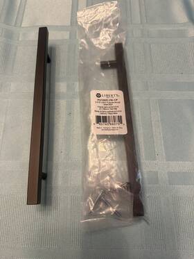 P37282c-fb-cp Liberty 88575860755 12pk 8-5/8 Inch Length 6-5/16 Ctc Square Bar Pull Matte Black