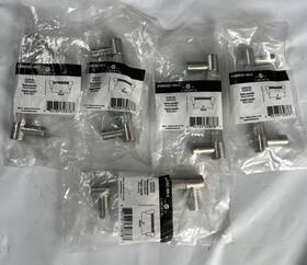 Liberty 885785328767 Fluted 3 Inch 76 Mm Modern Satin Nickel Cabinet Drawer Bar Pull 5pk