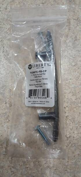P22667c-fb-cp Liberty 885785865484 3 Inch Arched Pull Matte Black Quanity 10