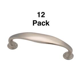 P18993w-sn-c Liberty Hardware 12 Pk Brainerd 3-in 76mm Center To Satin Nickel Arch Handle Drawer Pull