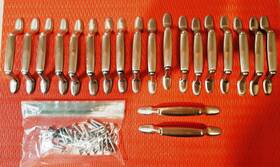 P30045c-stn-c Liberty Hardware #p30045c-stn-c Satin Nickel Spoon Foot Handles Pulls 3 Inch Centers 5 Long - 20