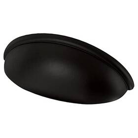 P34702k-fb-b Liberty Hardware Contemporary Cup 5-pack Cabinet Handles 3ft Hole Center Matte Black Kitchen