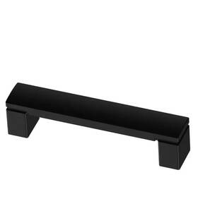 P38519c-fb Liberty Hardware 6 Simply Geometric 3 3/4 Inch Flat Black Cabinet And Drawer Pull