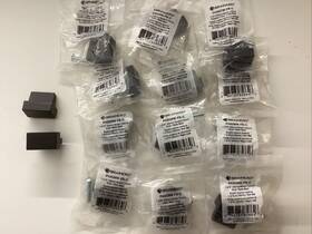 P43526w-fb-c Liberty Hardware 15 Pack Brainerd Modern Column 1-3/16 Inch Matte Black Rectangular Cabinet Knob