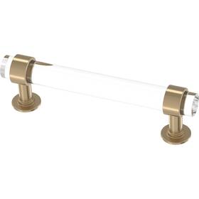 P44309-720-b Liberty Hardware Franklin Brass Francisco Acrylic Bar 5-pack Gold Cabinet Handles 3-3/4ft Hole