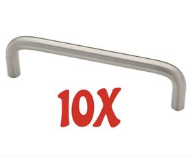 P604d6-sn-c1.....232 Liberty Hardware P604d6-sn-c1 10x Steel 3-3/4 Inch 96mm Handle Wire Pull Satin Nickel