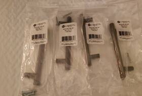 P01012c-fb-cp Liberty Flat Black Cabinet Drawer Pull 3 3/4 Inch Centers Lot Of 4