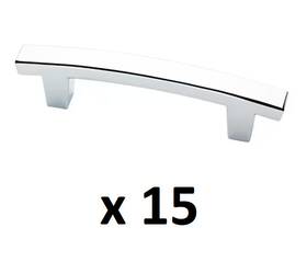 P29519c-pc-cp Liberty 15 Pierce 3 Inch 76 Mm Modern Polished Chrome Cabinet Drawer Pull