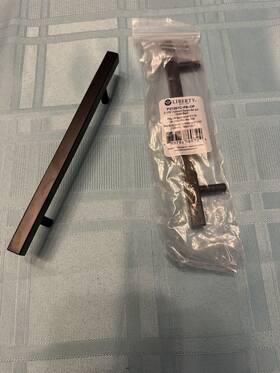 P37281c-fb-cp Liberty 12ea 7 3/8 Long 5-1/16 Inch Ctc Square Bar Pull Matte Black
