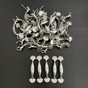 P37484c-sn-cp Liberty 40 Everly 3 Inch 76 Mm Fan Design Satin Nickel Cabinet Drawer Pull