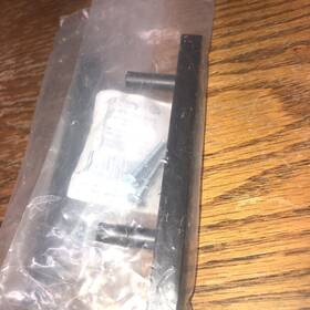 P43836c-fb-cp Liberty 4 Square Bar 3 Inch 76 Mm Matte Black Cabinet Drawer Pull Set Of Long 5