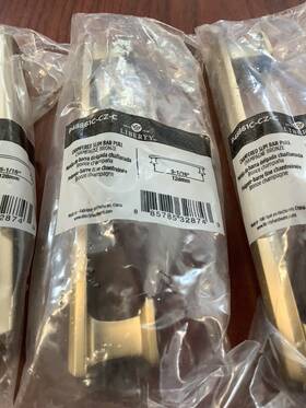 P48861c-cz-c Liberty New 6pk Chamfered 5-1/16 Inch Slim Bar Drawer Pull Champagne Bronze B200