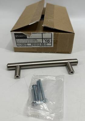 Po1012-ss-c Liberty Lot Of 15 New Stainless 3 3/4 Inch Cabinet Pulls 5545
