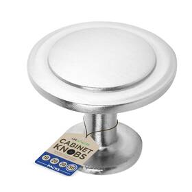 Lifemaster 850058684727 50pcs 1-1/4 Inch Brushed Nickel Cabinet Knobs - Rust-proof Finish Modern Design