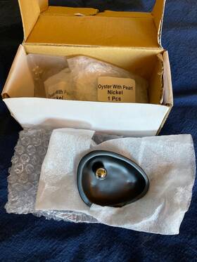 Lj-77-b Lisa Jarvis Lj-77b New Oyster Knob Hardware Nickel Inch Pearl 3 Available