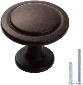 Lizavo 445023687686 25 Pack Oil Rubbed Bronze Kitchen Cabinet Knobs Modern Solid Metal Ha