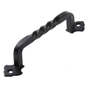 Lizavotp128blk05 Lizavo Tp-128blk 6 Inch Rustic Matte Black Cabinet Pulls Twist Kitchen Handles-
