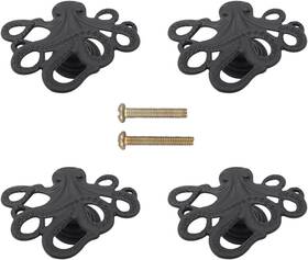 Lldynw 445047131172 4 Pcs Octopus Drawer Knobs Creative Shape Single Hole Pulls Handles