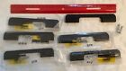 N052908 Lot 6 Black Cabinet Pulls-drawer Handles 5inch Centers Zinc Alloy Kitchen New