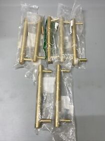 P41885k-117-c Lot Of 7 Pack Franklin Brass 6 5/16inch Brushed Cylindrical Bar Drawer Pulls