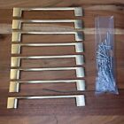 635-160bg Lot Of 8 Jeffrey Alexander Sutton Collection Cabinet Pull Brushed Gold 7.75inch