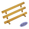 Ls1212gd128-20units Goldenwarm Kitchen Cbainet Handles Gold Cabinet Hardware Suqare 689829707958