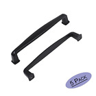 Ls8791bk128 Goldenwarm Solid Cabinet Handles Flat Black Kitchen Furniture 718399404254