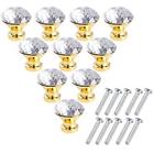 Lsck0072x10kj Crystal Glass Cabinet Knobs Kitchen Dresser Cupboard Drawer 602815096331