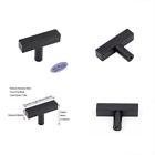 Lsj22bk10pack Goldenwarm Matte Black Cabinet Knobs Furniture Hardware Drawer 715776625806