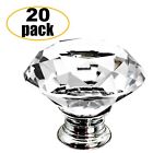 Lwsjbsf01 Little World Crystal Clear Glass Cabinet Dresser Knob Diamond Shape