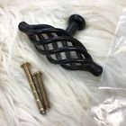 M626 Top Knobs New Large Oval Twist Knob Patina Black Normandy