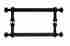 M831-8 M831-8-pair Top Knobs Pair Somerset Weston Back To Door Pull Rust 840355704877