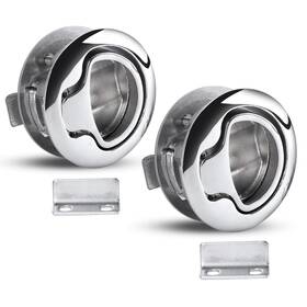 Marinebaby 970870397255 2pcs Durable Flush Boat Hatch Stainless Steel Pull Latch Lift Ring Hand