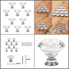 Mbs.10.fba Paprma Crystal Glass Cabinet Knobs Diamond Shape Wardrobe 758232496145