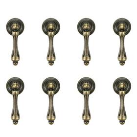 2021fy2200 Mcredy Cabinet Tear Drop Pull Handle Pulls Antique Bronze Set Of 8