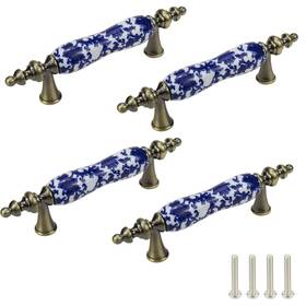 2021fy2380 Mcredy Cabinet Pulls Ceramic Door Knobs Painted Drawer Wardrobe Pull Handles