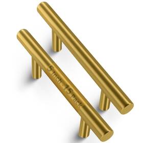 Mega Handles 721678317497 15 Pack I Cabinet Pulls 5 Inch Stainless Steel Handle P