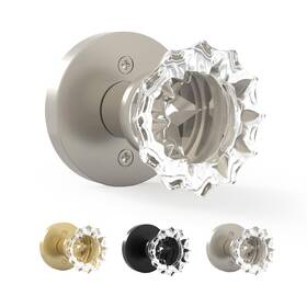 Feerie-du-sn-2 Mega Handles Feerie Dummy Door Knob - 2 Pack Heavy Duty Crystal Knobs Non-turning Sa