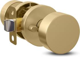 Khd8rsb Mega Handles Buena Privacy Gold Satin Brass Closet Bath Hall Door Knob