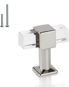 Mengico 5 Pack Polished Chrome Cabinet Knobs Kitchen Pulls
