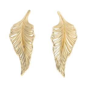 Sz070280014905rk-0 Mgoodoo 2 Pairs Leaf Shape Knobs Handles Pulls 4.13 Inch Gold Pull Knob Handle For Kitch