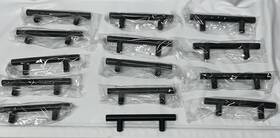 Mhhtfdeal 971807822338 14 Pk Matte Black Kitchen Cabinet Pulls Drawer T Bar Handles 3 Inch 5 Oal
