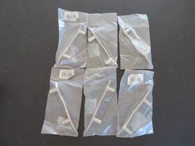 231236 Michael Aram Silver-tone Knife Drawer Pull - Lot Of 6 Hole Spacing 3 Inch -lot