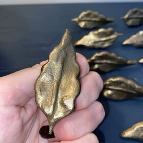 241716 Michael Aram Hardware Gold Brush Feather Drawer Pulls Anthropologie Inspired