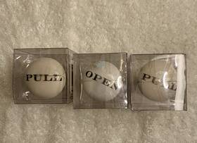 Michaels 400100871652 Drawer Pulls Ceramic Knobs Set Of 3 Cupboard Vanity Dresser Open Pull