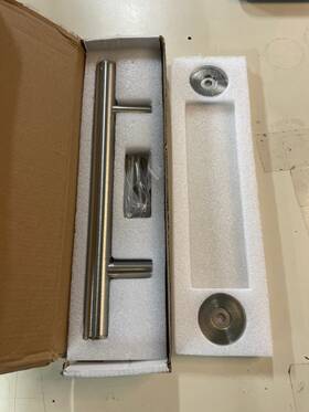 Mbd5831sn Miseno Barn Door 7 Inch Rod Pull Handle - Satin Nickel