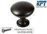 Mk3028-borb Hwd Knob Handle Pull Mushroom Kitchen Cabinet Hardware In Brushed